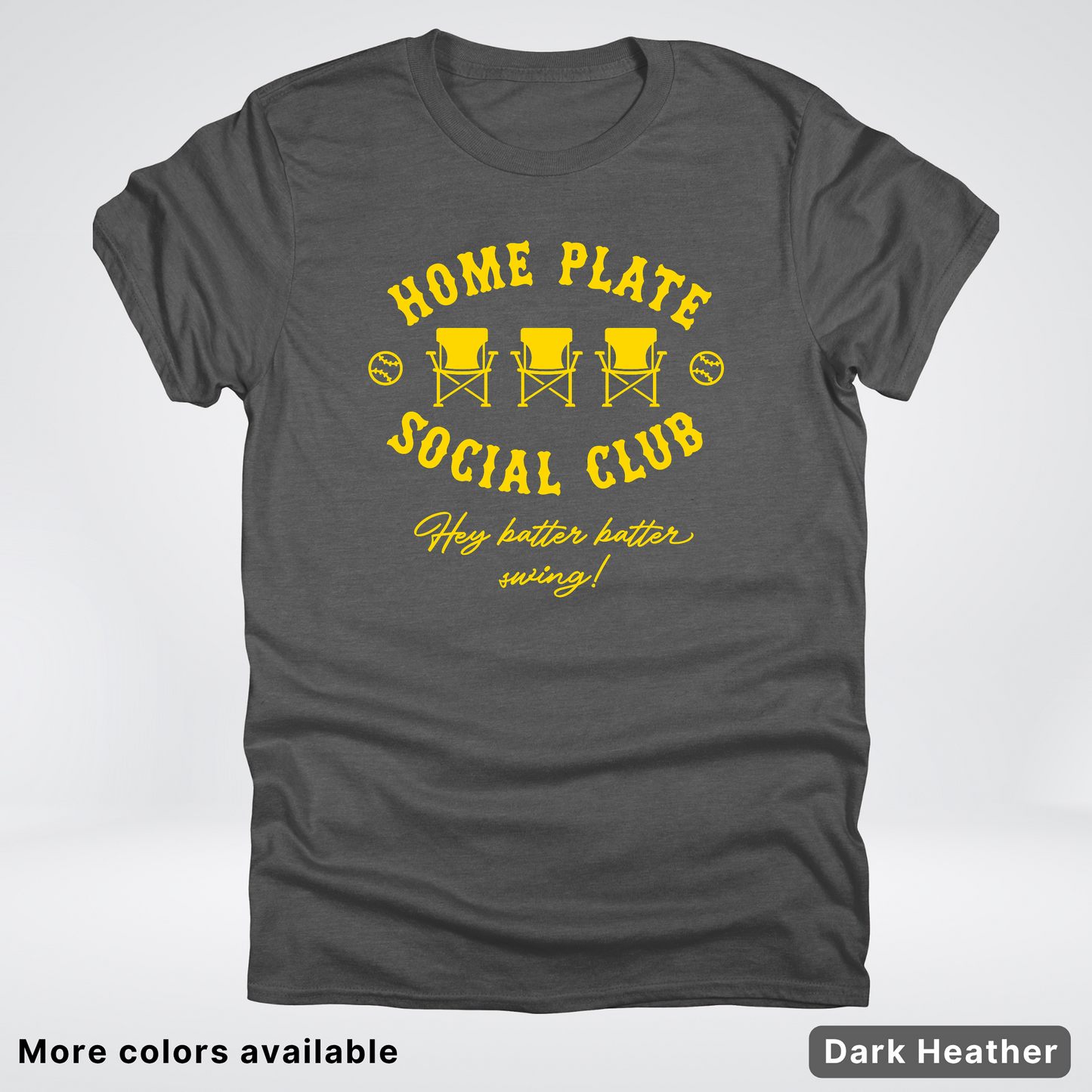 Home Plate Social Club – Gold Design - T-Shirt