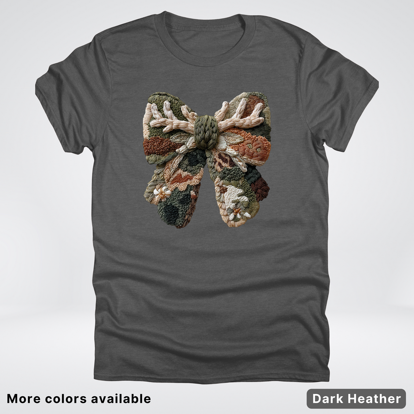 Woodland Winter Bow Hook Yard Faux - T-Shirt