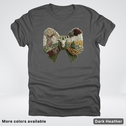 Rocking Horse Holiday Bow – Hook Yard Faux Look - T-Shirt
