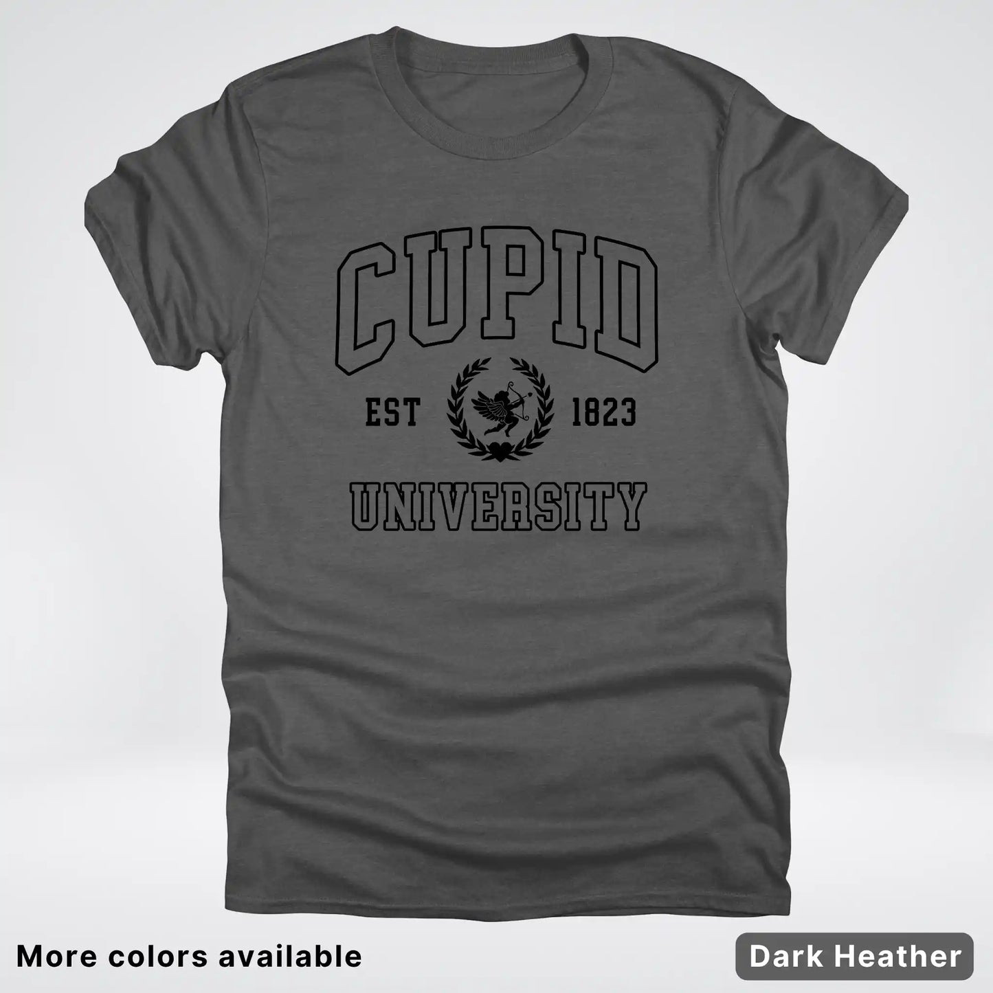 Cupid University Est 1823 - Black Design - T-Shirt