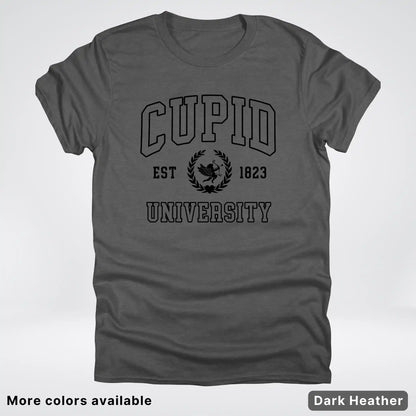 Cupid University Est 1823 - Black Design - T-Shirt