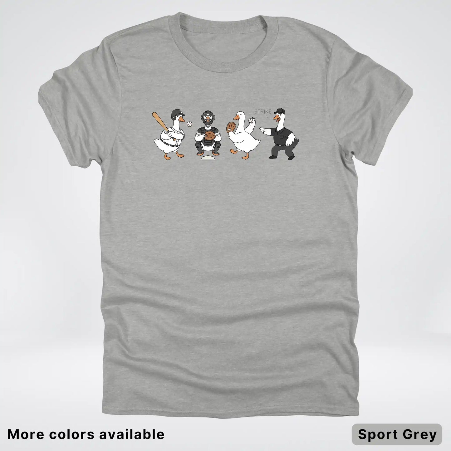 Baseball Goose Squad – Funny Baseball Goose Graphic T-Shirt