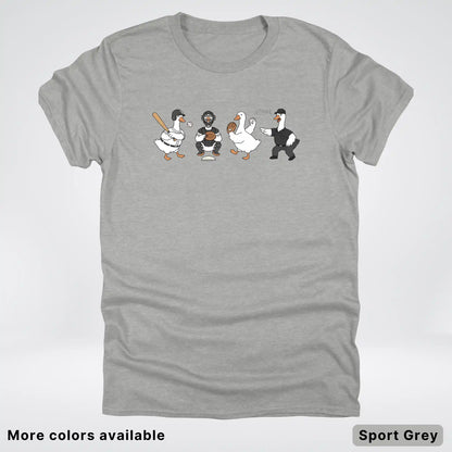 Baseball Goose Squad – Funny Baseball Goose Graphic T-Shirt