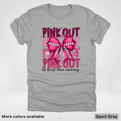 Coquette Football Laced Pink Out - T-Shirt