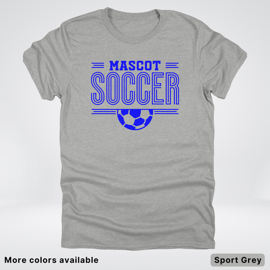 Custom Mascot – Blue Design 16 - Soccer T-Shirt