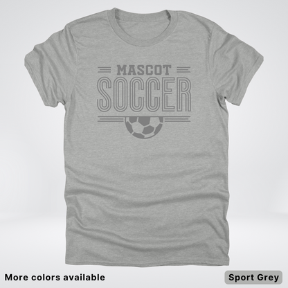 Custom Mascot – Gray Design 14 - Soccer T-Shirt