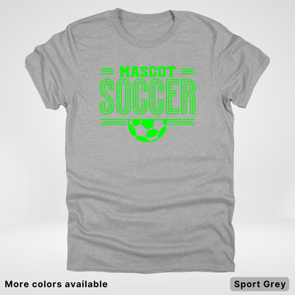 Custom Mascot – Green Design 21 - Soccer T-Shirt