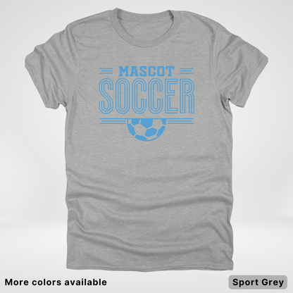 Custom Mascot – Light Blue Design 23 - Soccer T-Shirt