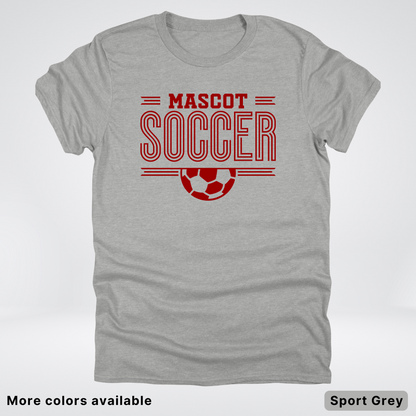 Custom Mascot – Maroon Design 24 - Soccer T-Shirt