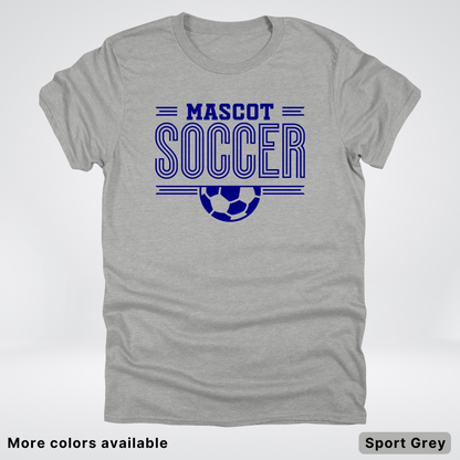 Custom Mascot – Navy Design 22 - Soccer T-Shirt