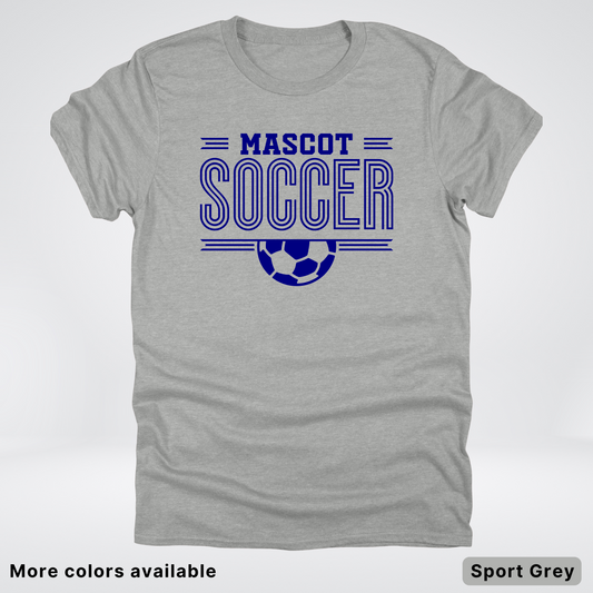 Custom Mascot – Navy Design 22 - Soccer T-Shirt
