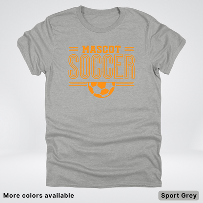 Custom Mascot – Orange Design 20 - Soccer T-Shirt