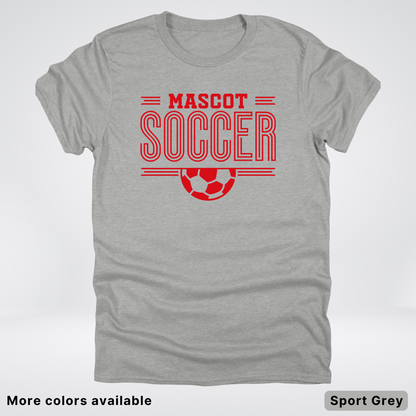 Custom Mascot – Red Design 18 - Soccer T-Shirt