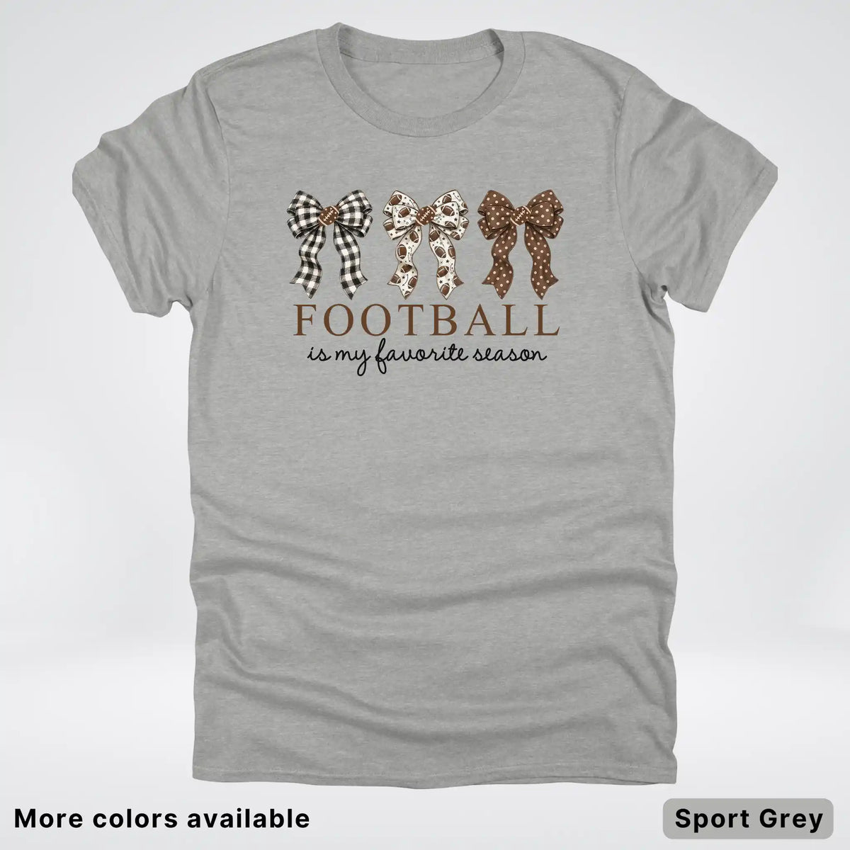 Football Is My Favorite Season – Game Day Bow T-Shirt