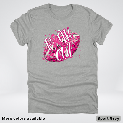 Pink Out Football Splatter - T-Shirt