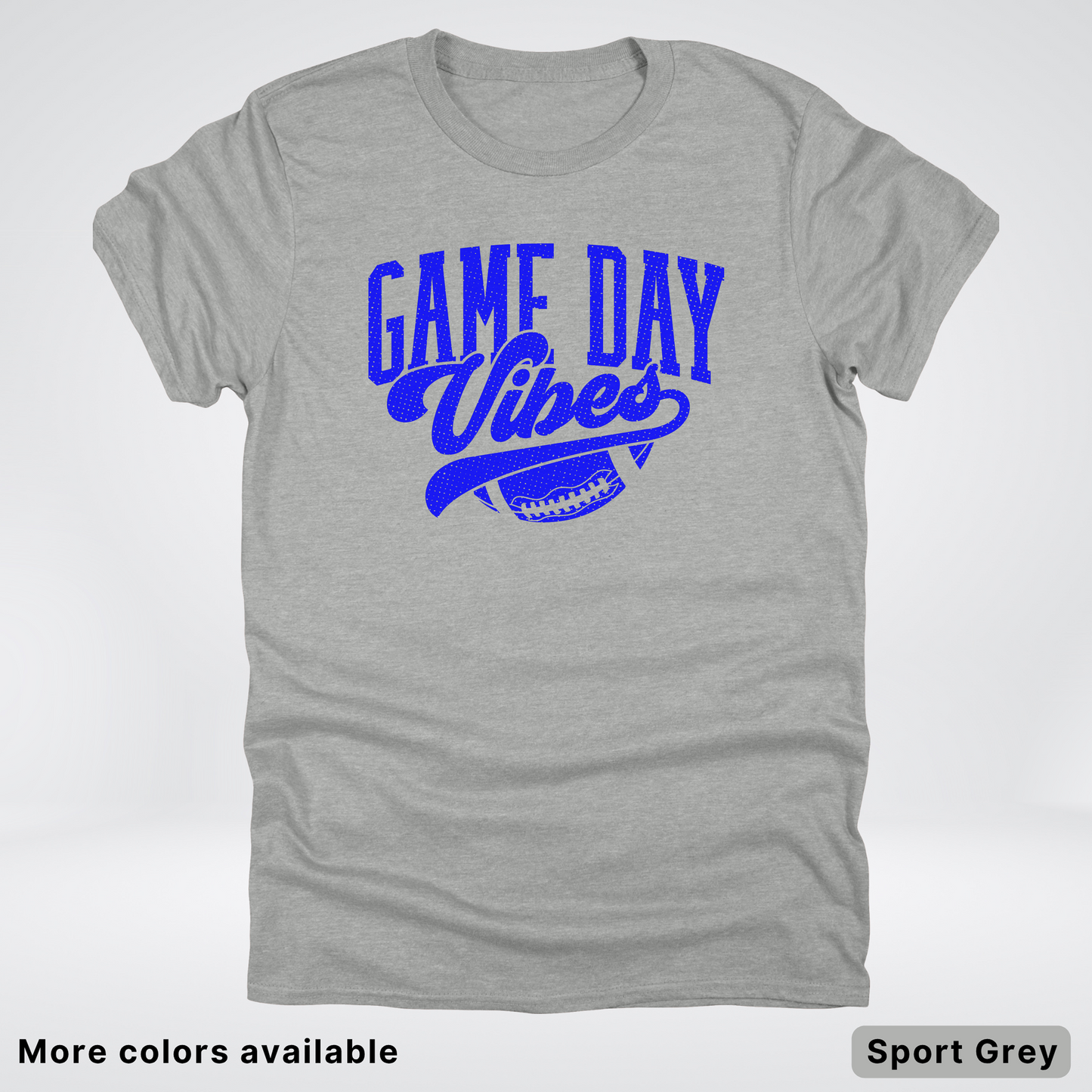 Game Day Vibes - Blue Design - Football T-Shirt