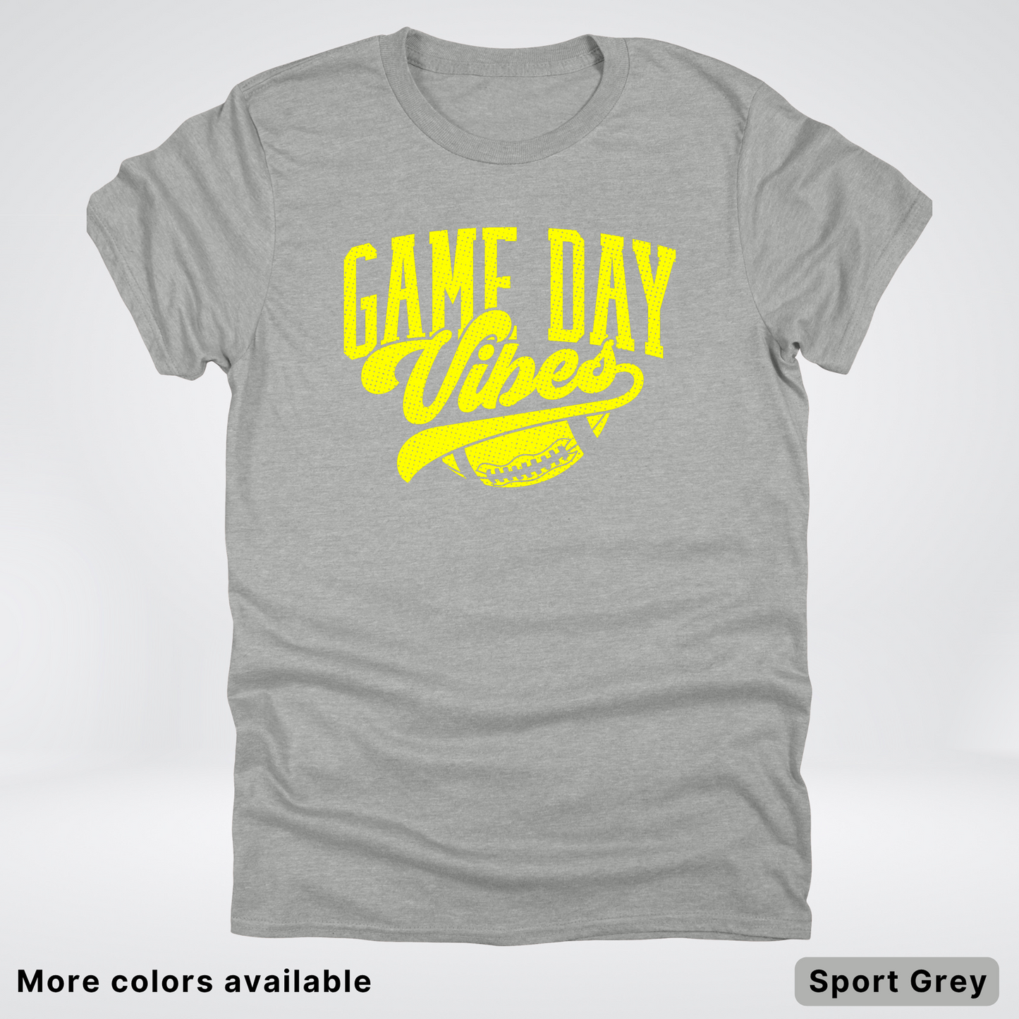 Game Day Vibes - Yellow Design - Football T-Shirt