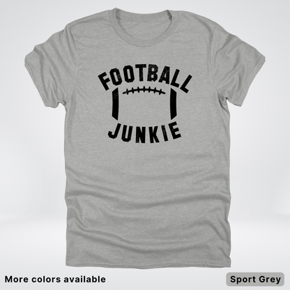 Football Junkie – Black Design - T-Shirt
