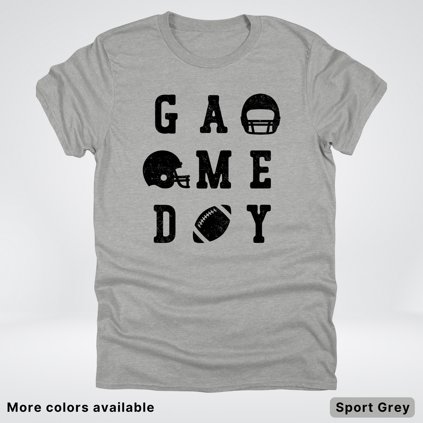 Game Day Football 3 x 3 - Black Design - T-Shirt