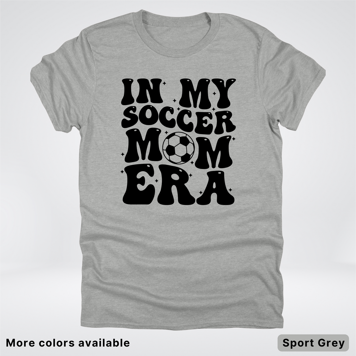 In My Soccer Mom Era – Black Design - T-Shirt