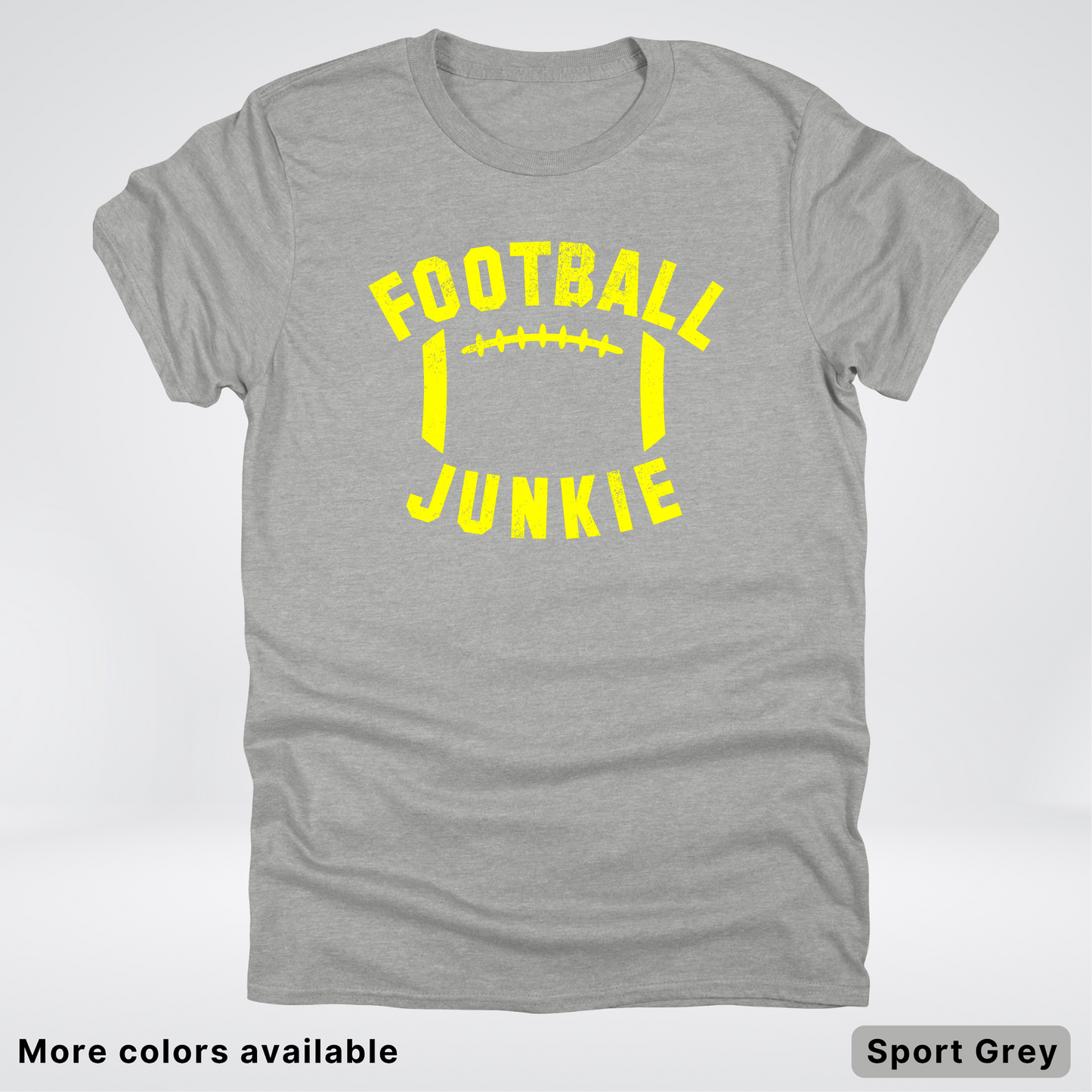 Football Junkie – Yellow Design - T-Shirt