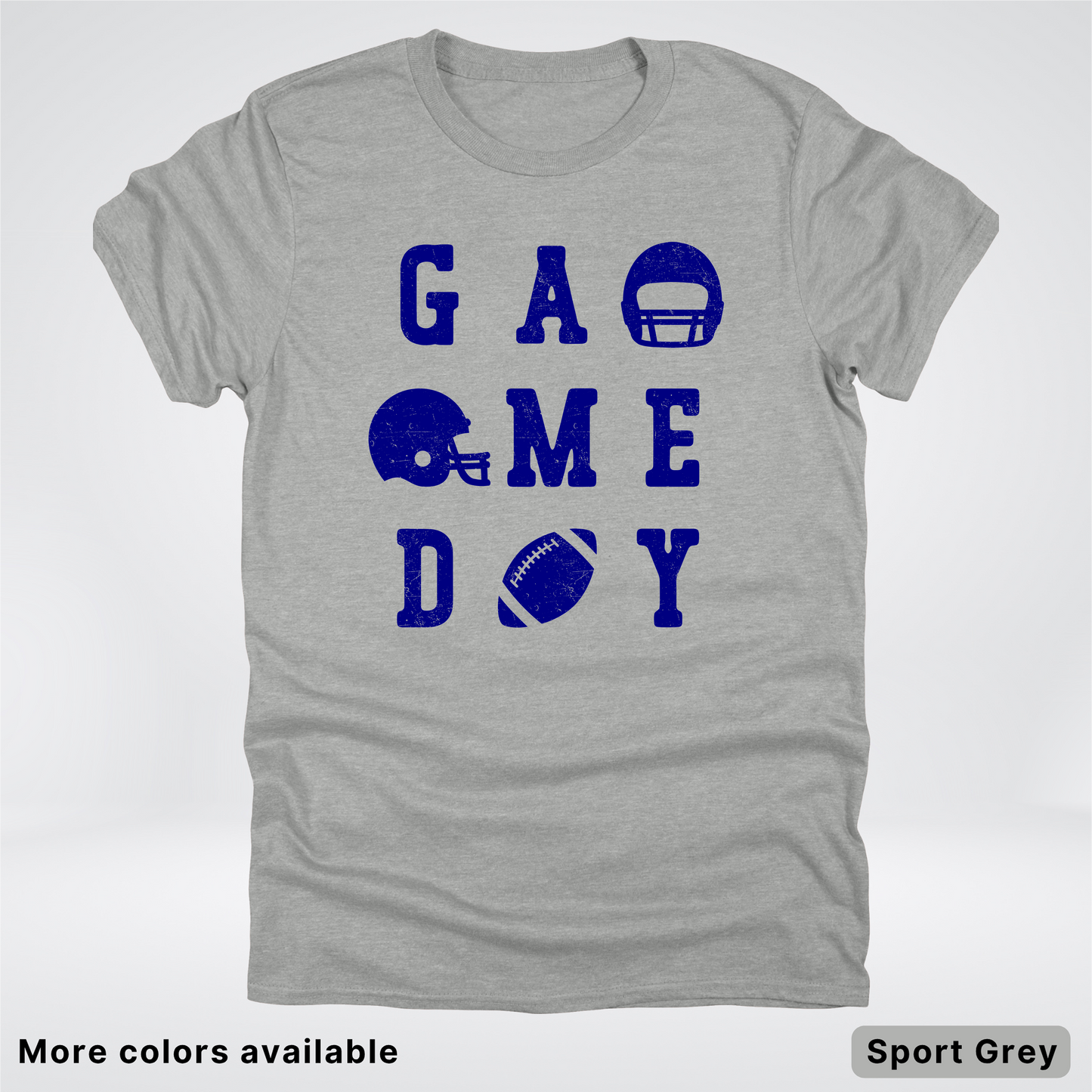 Game Day Football 3 x 3 - Navy Design - T-Shirt