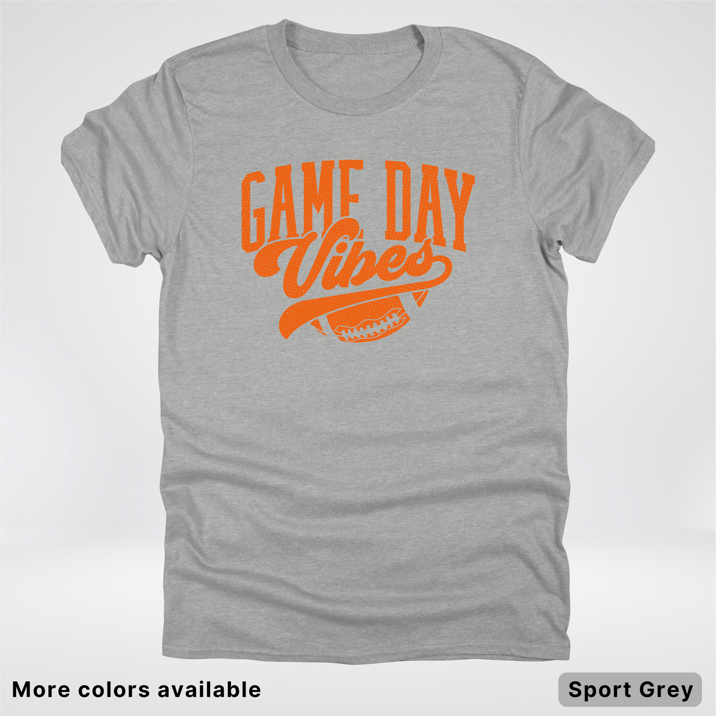 Game Day Vibes – Orange Design - Football  - T-Shirt