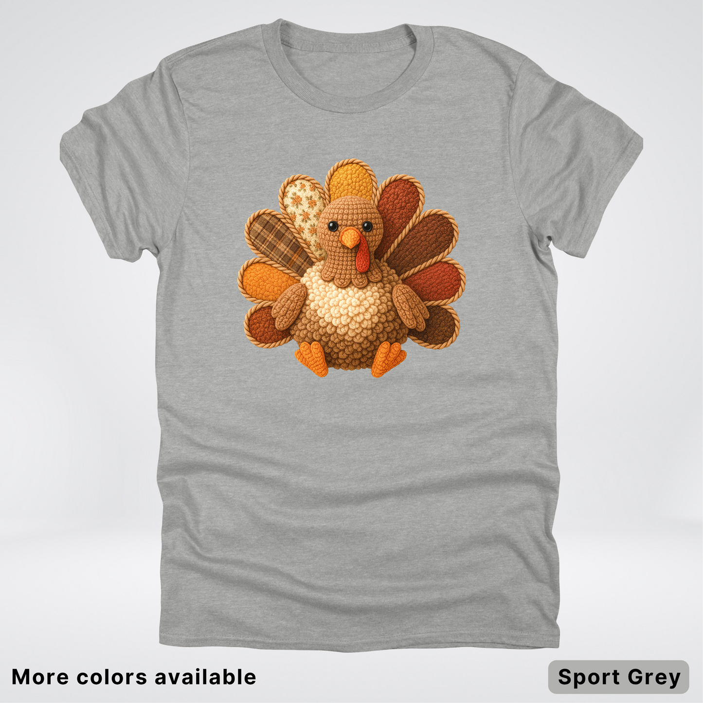 Turkey Crochet Thanksgiving Fall - T-Shirts