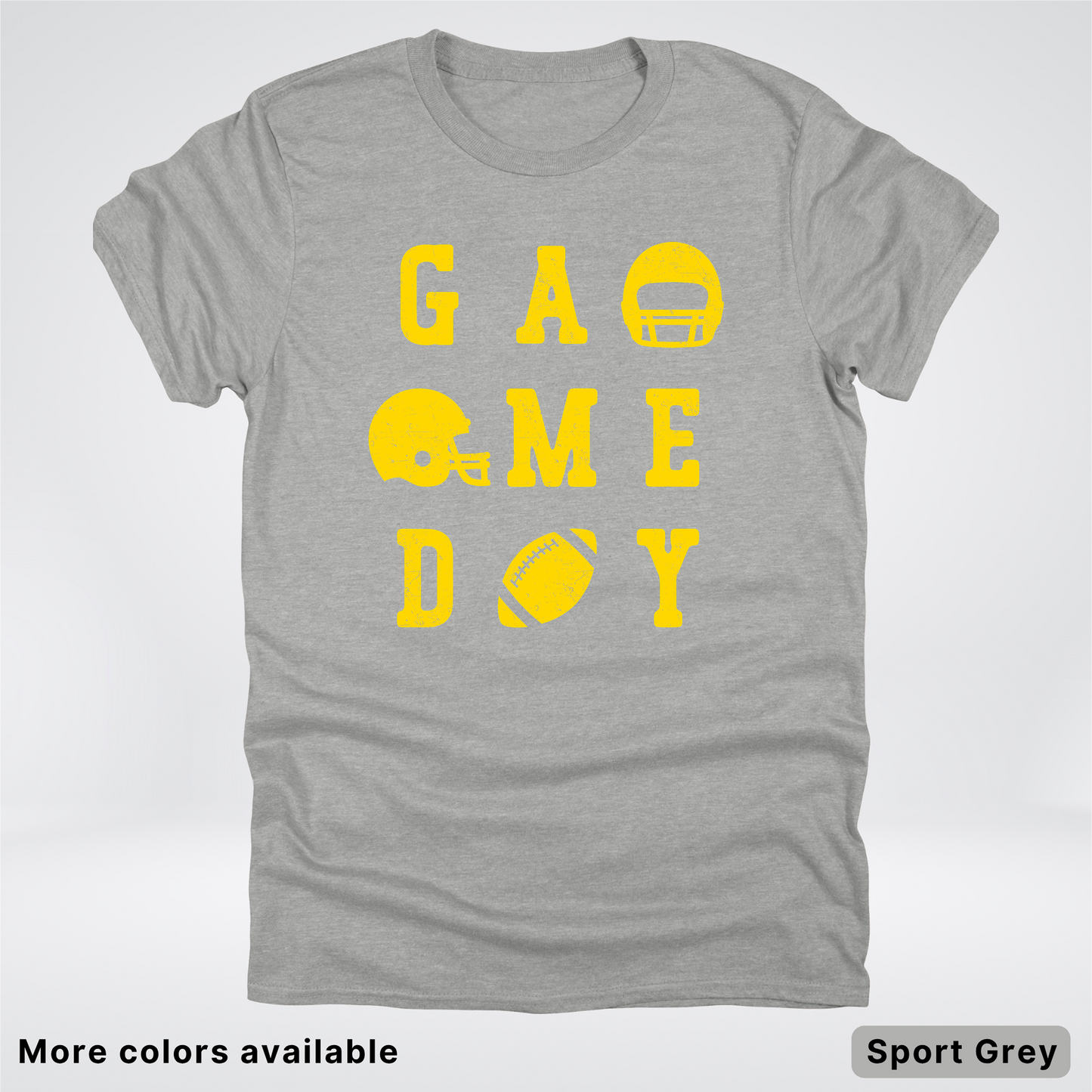 Game Day Football 3 x 3 - Gold Design - T-Shirt
