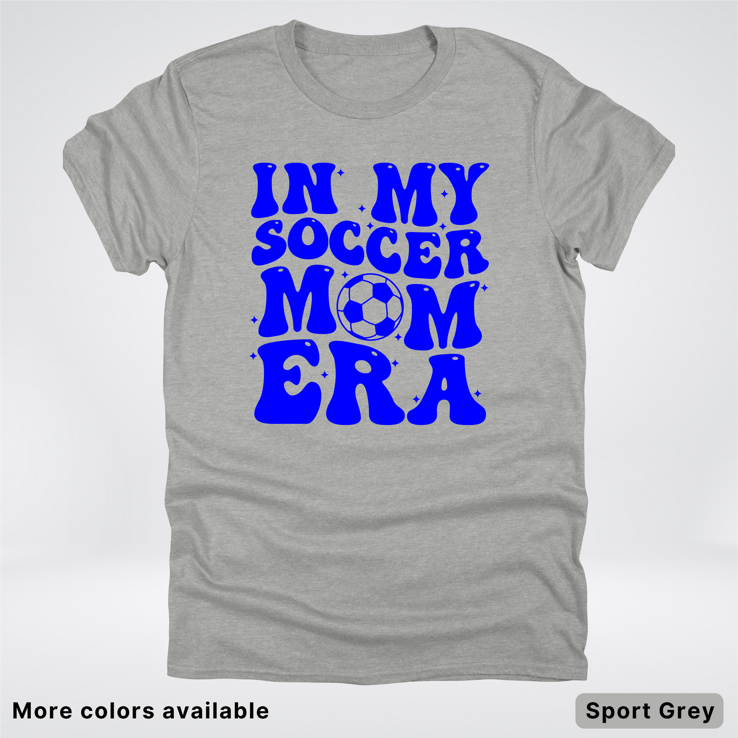 In My Soccer Mom Era – Blue Design - T-Shirt