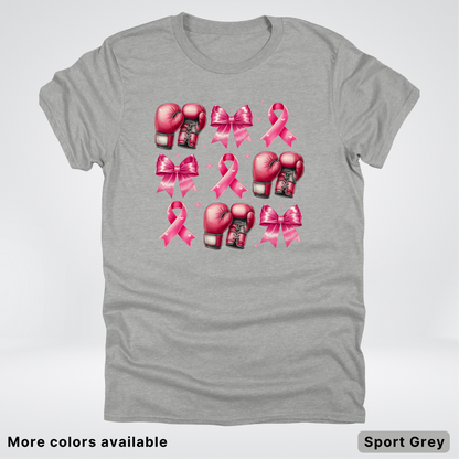 Boxing Coquette Pink Ribbon Pink Out - T-Shirt