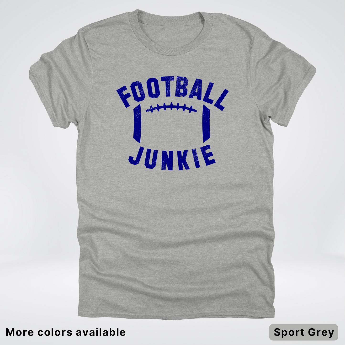 Football Junkie – Navy Design - T-Shirt