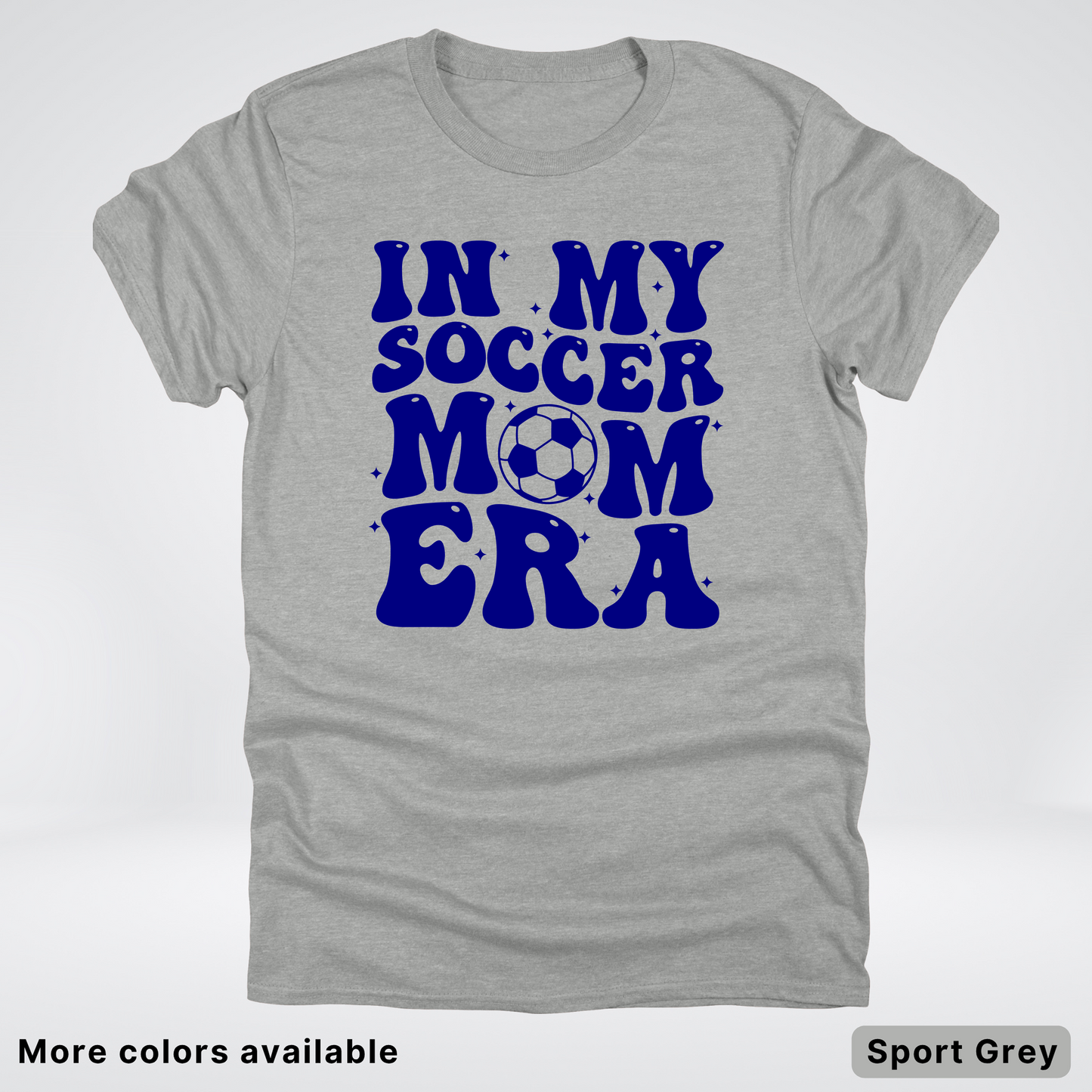 In My Soccer Mom Era – Navy Design - T-Shirt