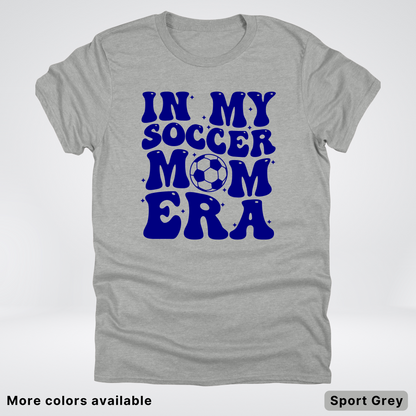 In My Soccer Mom Era – Navy Design - T-Shirt