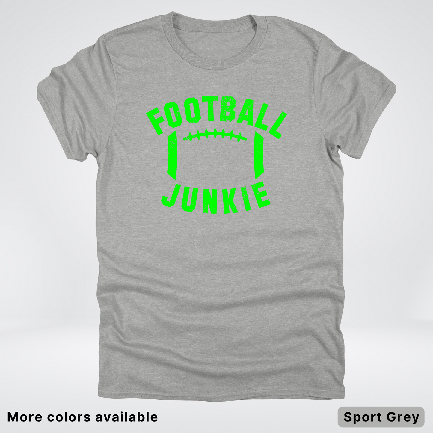 Football Junkie – Green Design - T-Shirt
