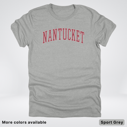 Nantucket Destination - Red Design - T-Shirt