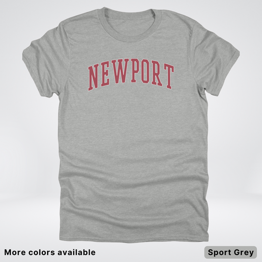 Newport Destination - Red Design - T-Shirt