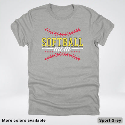 Softball Mom - White Design - T-Shirt