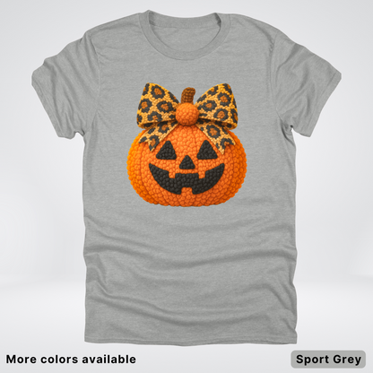 Coquette Crochet Pumpkin - T-Shirt