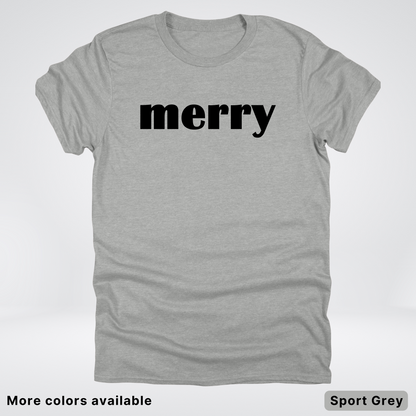 Merry - Black Design - T-Shirt