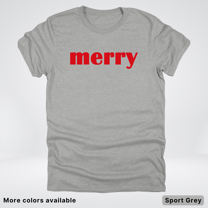 Merry - Red Design - T-Shirt