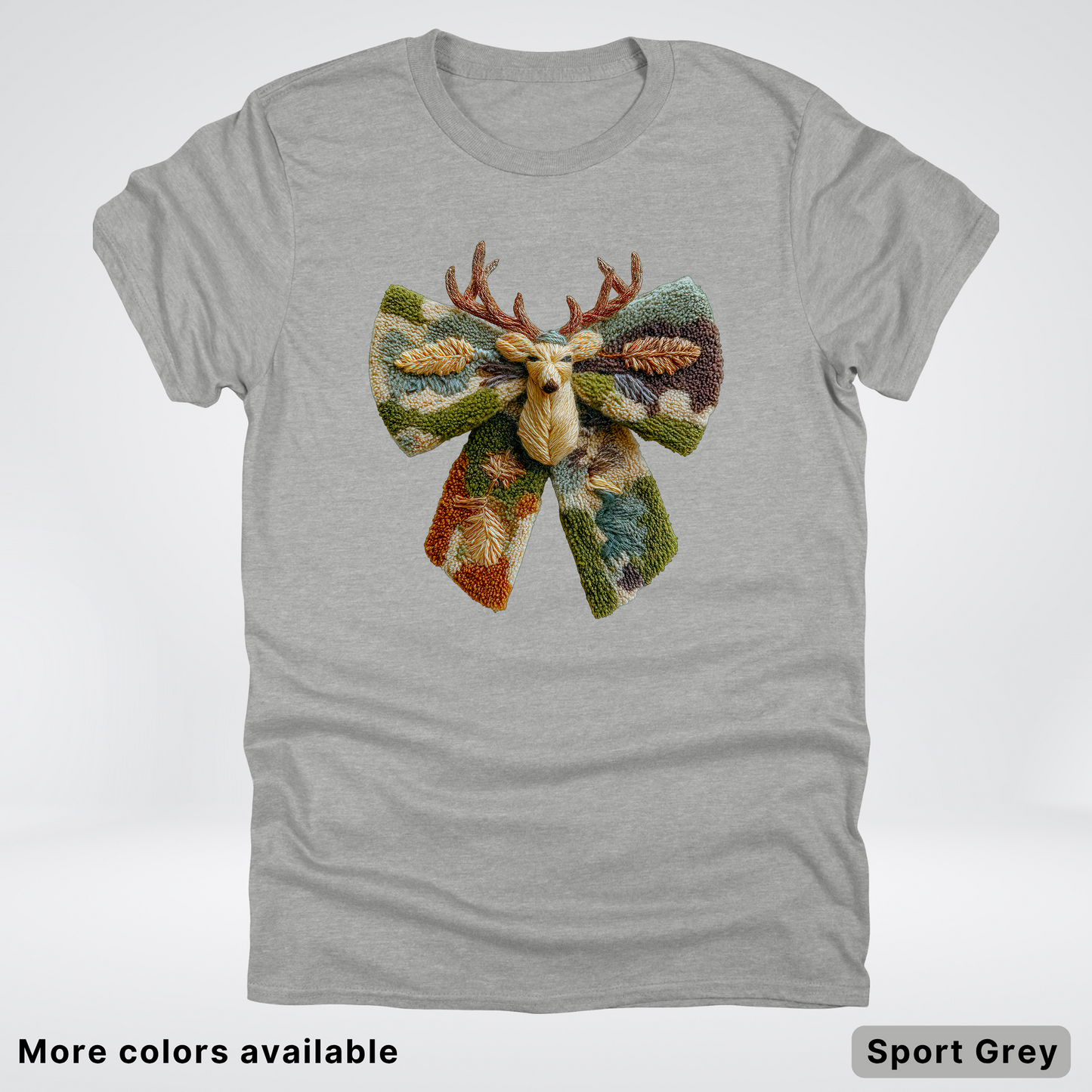 Neutral Woodland Bow Hook Yard Faux - T-Shirt
