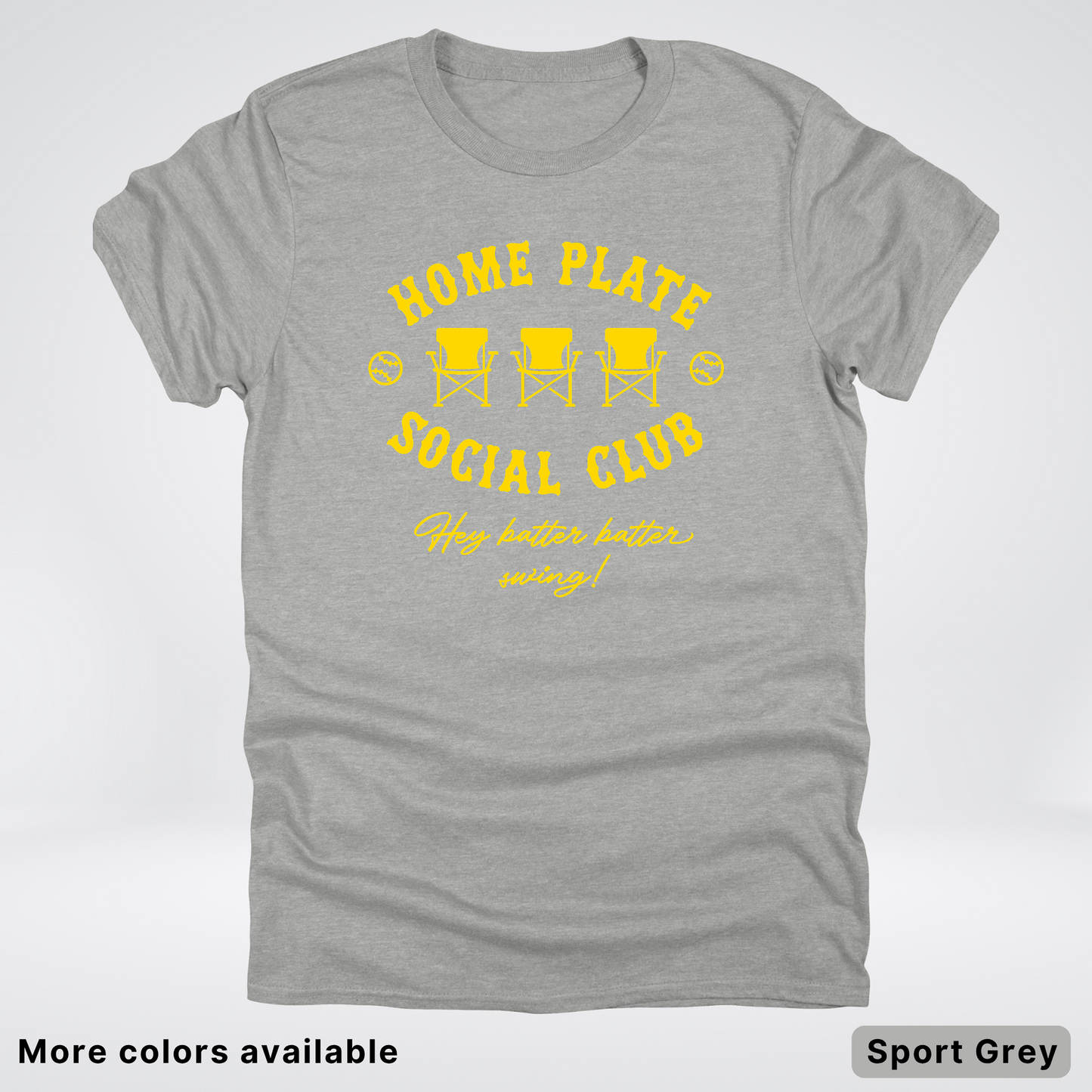 Home Plate Social Club – Gold Design - T-Shirt
