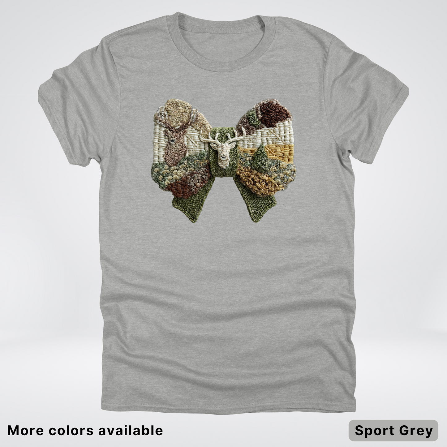 Rocking Horse Holiday Bow – Hook Yard Faux Look - T-Shirt