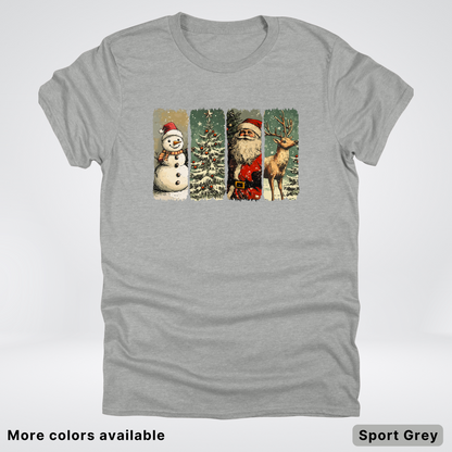 Classic Christmas Strip Art - T-Shirt
