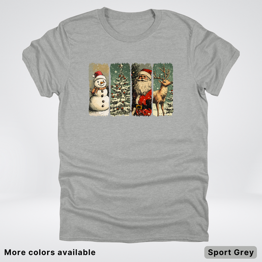 Classic Christmas Strip Art - T-Shirt