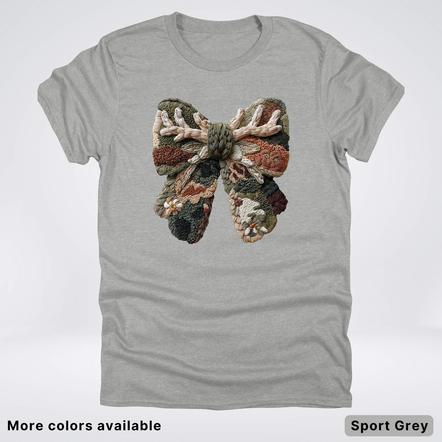 Woodland Winter Bow Hook Yard Faux - T-Shirt