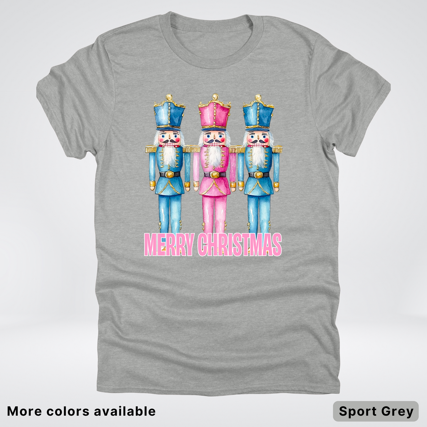 Merry Christmas Pastel Nutcrackers - T-Shirt