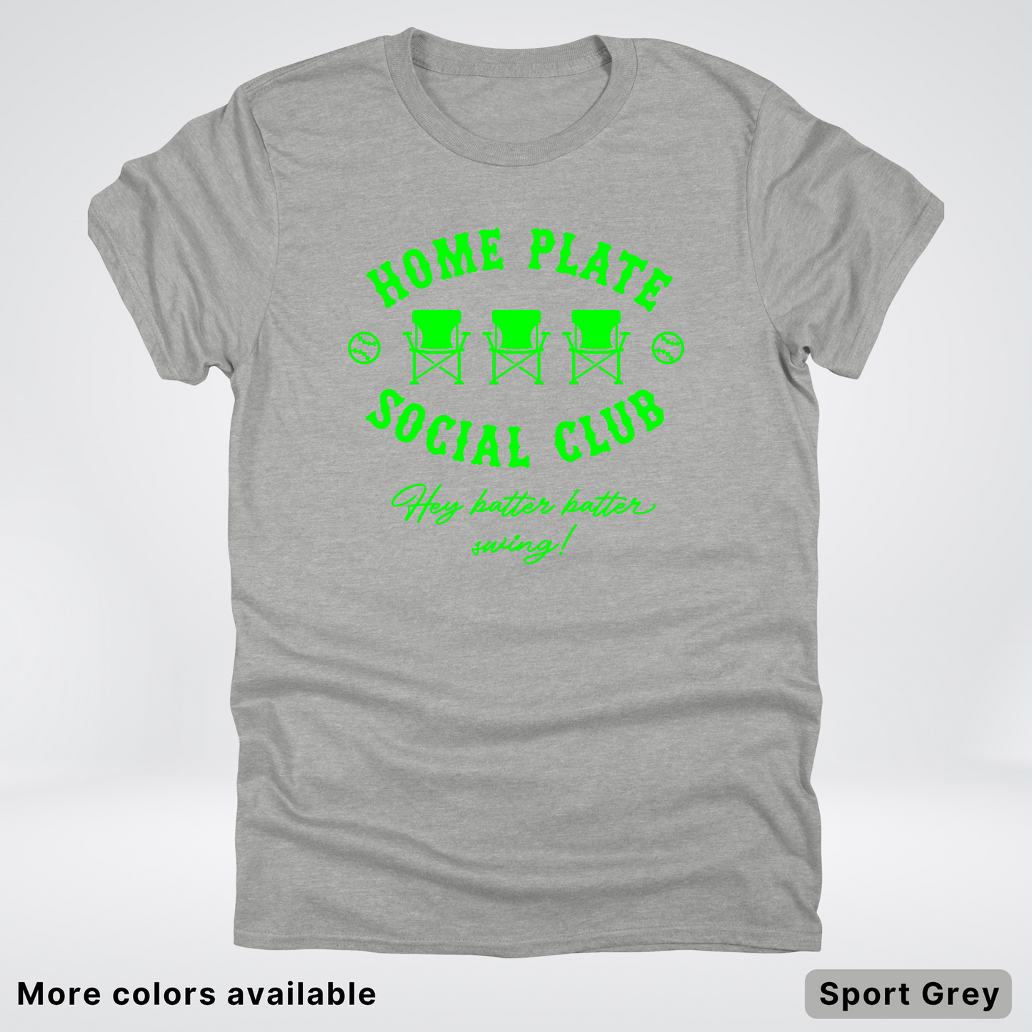 Home Plate Social Club – Green Design - T-Shirt