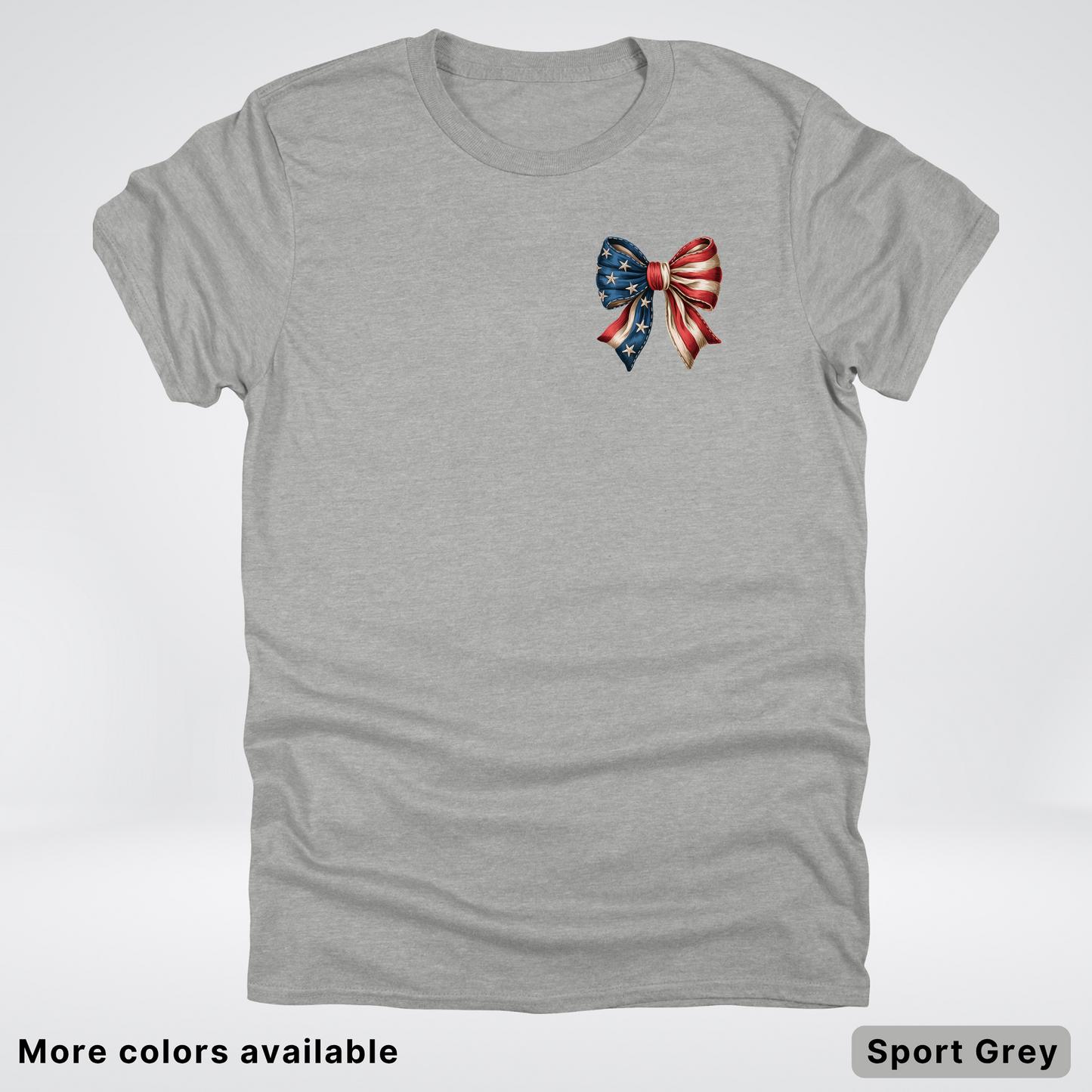 USA Flag Coquette Bow - 4th Of July Design 02 T-Shirt